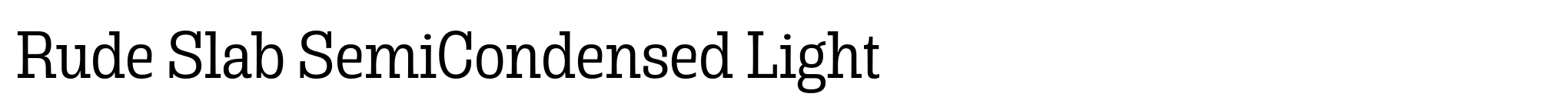 Rude Slab SemiCondensed Light image
